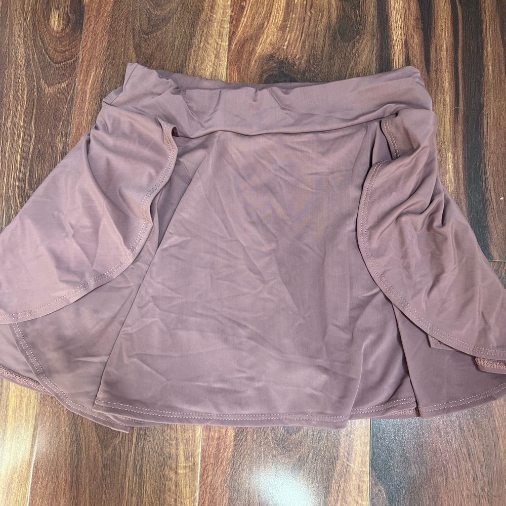 Brand New Shein Mauve Tennis Skirt w Shorts